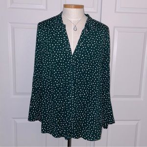 2X button blouse